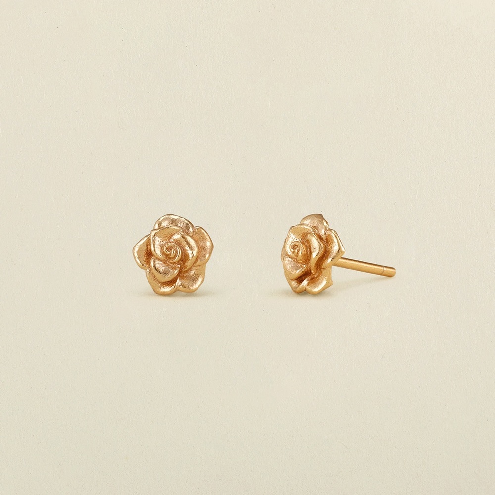June Birth Flower Stud Earrings